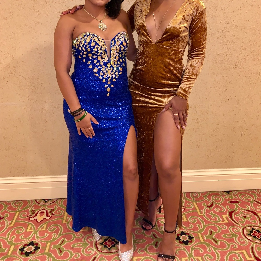 Royal blue dress